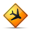 Illustration: Airport Hazard Sign Airport Hazard Sign