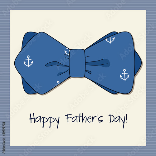 Vector: Greeting card for man with bow tie Greeting card for man with bow tie