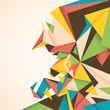 Abstraction with angular shapes.