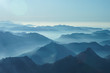 Nebelschwaden in den Tälern des Voralpenlandes