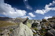 Switzerland mountain Hiker