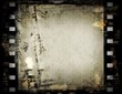 old grunge film strip background, texture