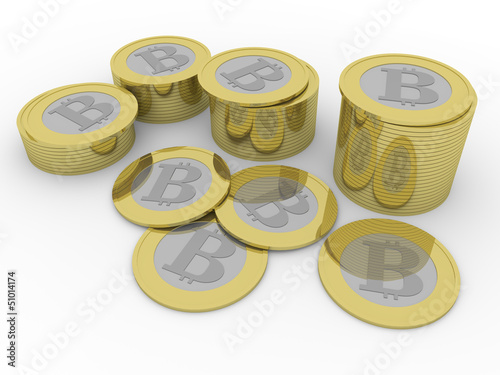 Illustration: some bitcoins some bitcoins