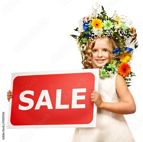 Photo: Little girl with flower hairstyle. Little girl with flower hairstyle.