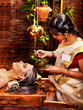 Woman Having Mask At Ayurveda ...