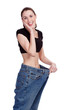 Photo: Girl in big jeans Girl in big jeans