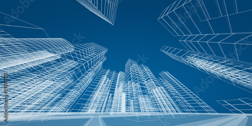 Illustration: Modern city concept Modern city concept