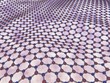 Illustration: 3d render of single layer of hexagonal boron nitride 3d render of single layer of hexagonal boron nitride