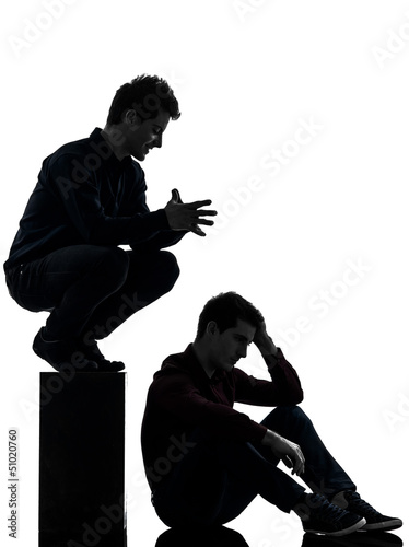 Photo: two men twin brother friends domination schyzophrenia concept s two men twin brother friends domination schyzophrenia concept s