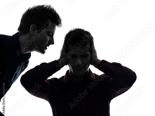 Photo: one man hearing voices one man hearing voices