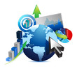 international business concept illustration