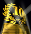 Illustration: ten number laurel wreath ten number laurel wreath