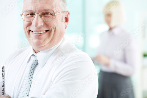 Photo: Joyful employer Joyful employer