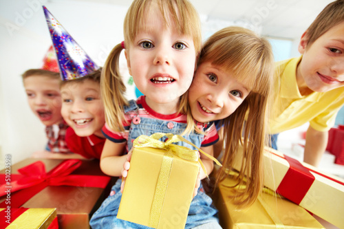 Photo: Kids with presents Kids with presents