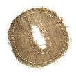 letter clipped from linen fabric