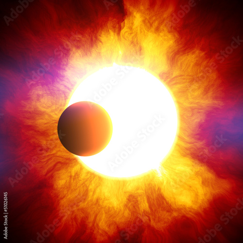 Illustration: Supernova burst in deep space Supernova burst in deep space