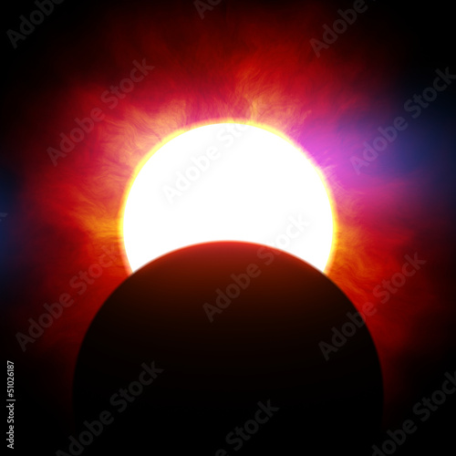 Illustration: Supernova burst in deep space Supernova burst in deep space