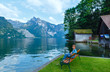 Traunsee summer lake (Austria).