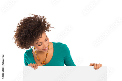 Photo: Woman Looking At Billboard Woman Looking At Billboard