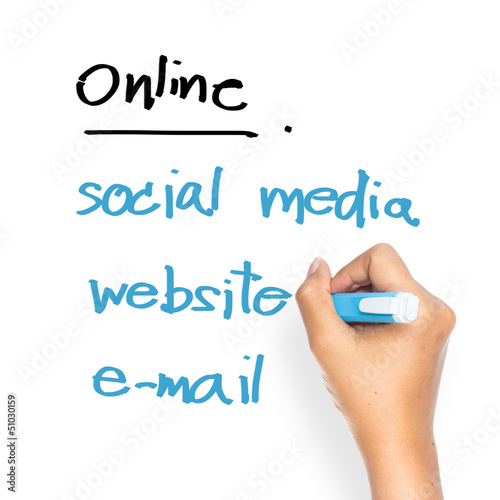 Photo: Online on whiteboard Online on whiteboard