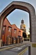 Sultan mosque Arab Street thru arch