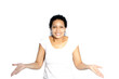 Photo: Woman shrugging her shoulders Woman shrugging her shoulders