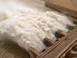 Staudamm Ausfluss
