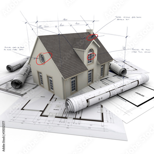 Illustration: House project technical details House project technical details