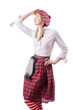 Scottish traditions concept with person wearing kilt