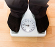 man on scales