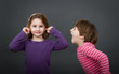 Photo: twins children screaming and fight twins children screaming and fight