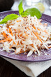 salad of black radish with honey and lime