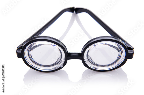 Photo: Funny nerd glasses isolated on white Funny nerd glasses isolated on white