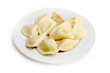 juicy dumplings to rest upon plate for presenting during meal