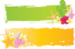 Vector: Two banners with summer elements Two banners with summer elements