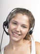 Call Center Woman with Headset