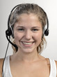 Call Center Woman with Headset