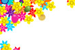 card with flowers and balloons