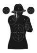 Cible silhouette humaine