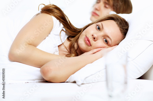 Photo: Young woman and her husband Young woman and her husband