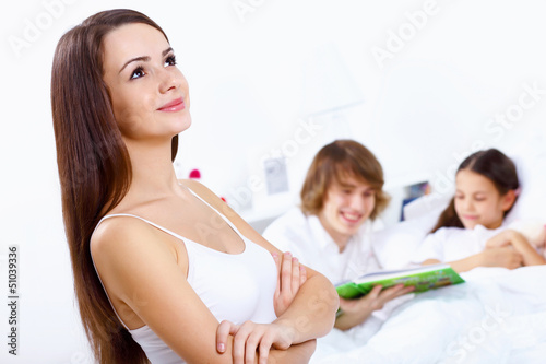 Photo: Family at home Family at home