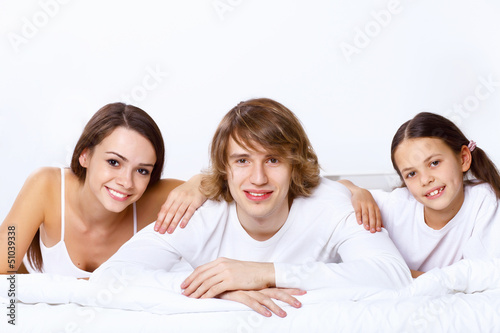 Photo: Family at home Family at home