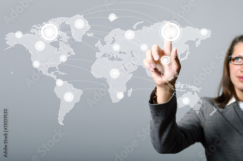 Photo: Internet concept of global technology Internet concept of global technology