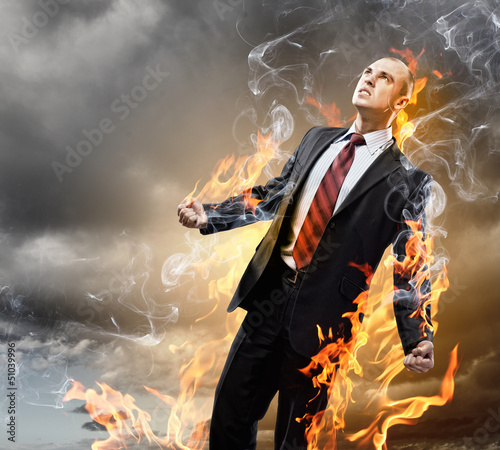 Photo: Businessman in anger Businessman in anger