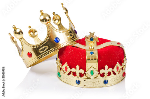 Photo: King crown isolated on white King crown isolated on white