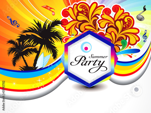 Vector: abstract colorful summer backgroudn with wave abstract colorful summer backgroudn with wave