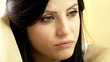 Beautiful woman feeling lonely heart broken