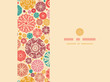 Vector abstract decorative circles horizontal seamless pattern