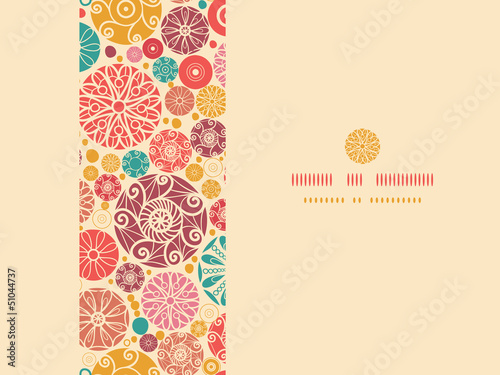 Vector: Vector abstract decorative circles horizontal seamless pattern Vector abstract decorative circles horizontal seamless pattern