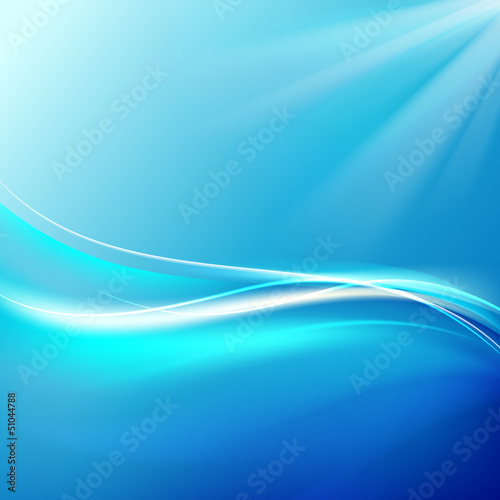Vector: Shining blue flow Shining blue flow